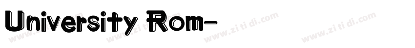University Rom字体转换